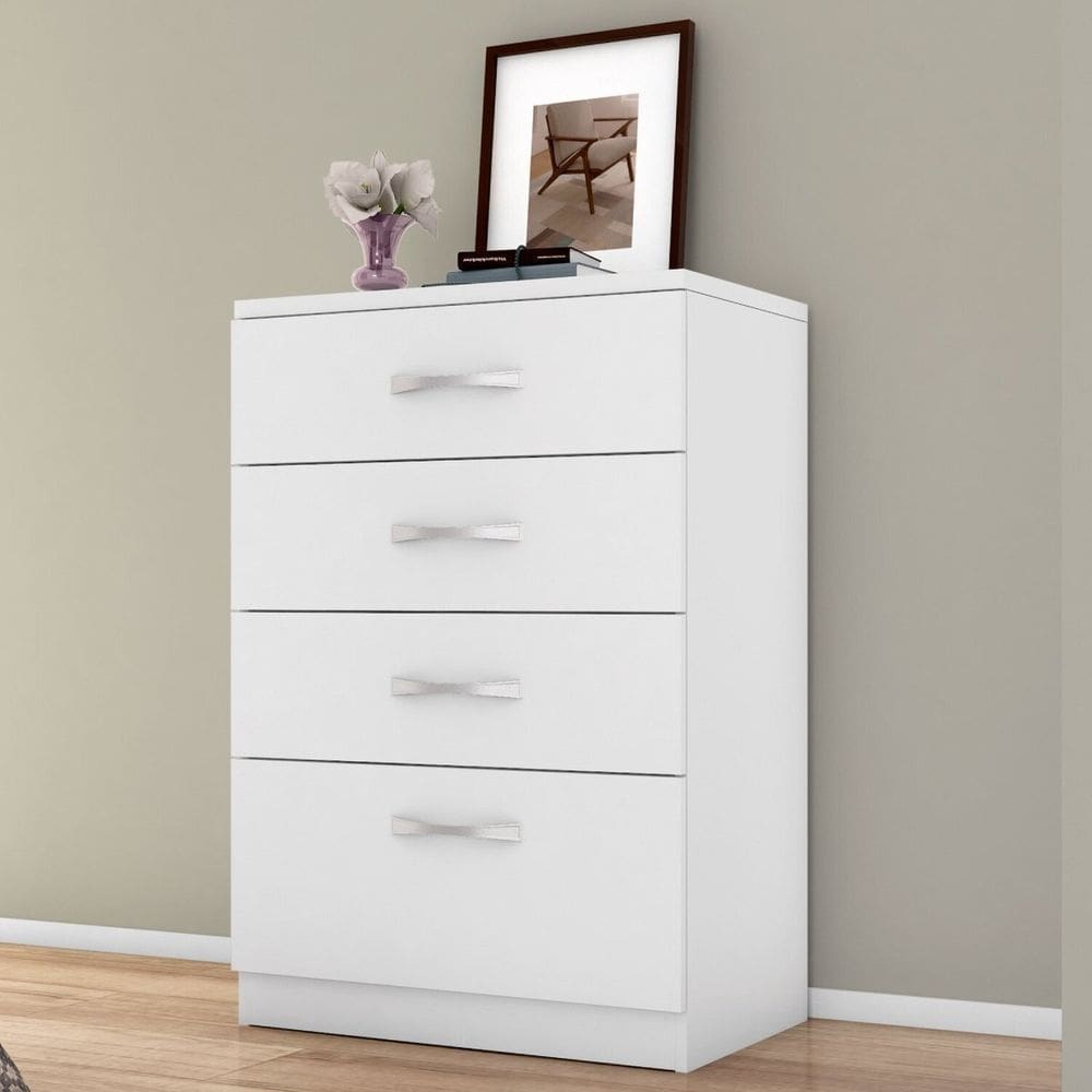 Cômoda 4 Gavetas Astral Branco