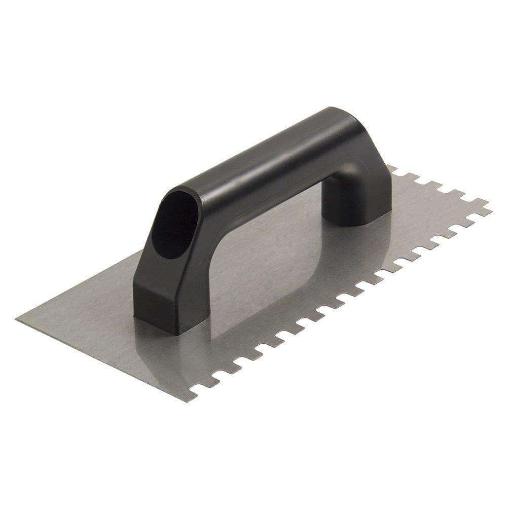 Desempenadeira Aço Dentada Cortag 12X25cm Dente 8X8mm Cabo Plástico