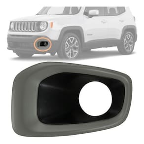 Moldura farol milha renegade 2015/2018 lado esquerdo cinza