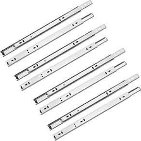 Kit 8 corrediça gaveta trilho telescópico 40cm 4 pares 15kg