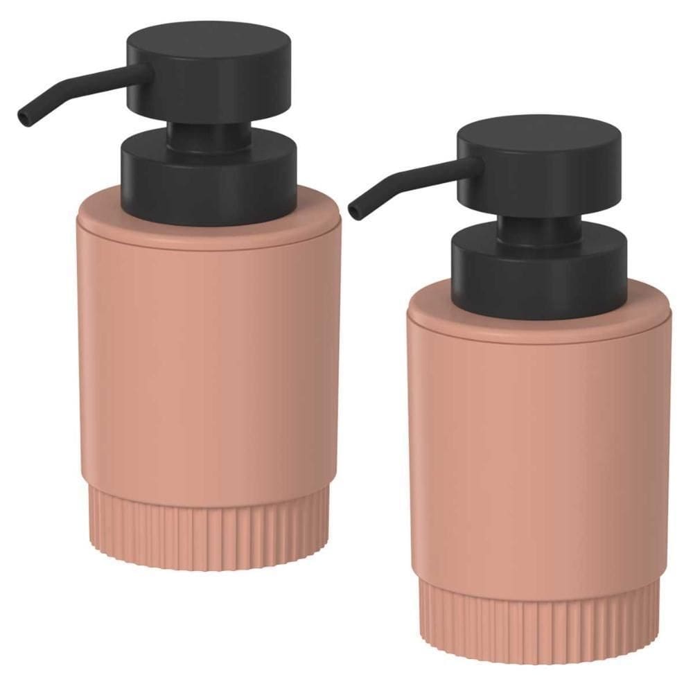 2X Porta Sabonete Liquido De Pia Banheiro 300Ml Ou Laranja