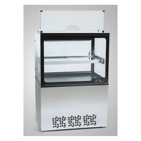 Vitrine Caixa Natural Gourmet Polar 0,80m Inox 127V