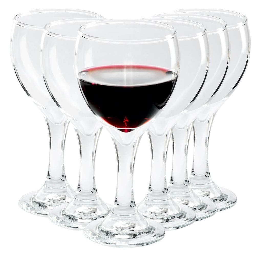 Conjunto 6 taças de vidro acqua água vinho suco refri 300ml