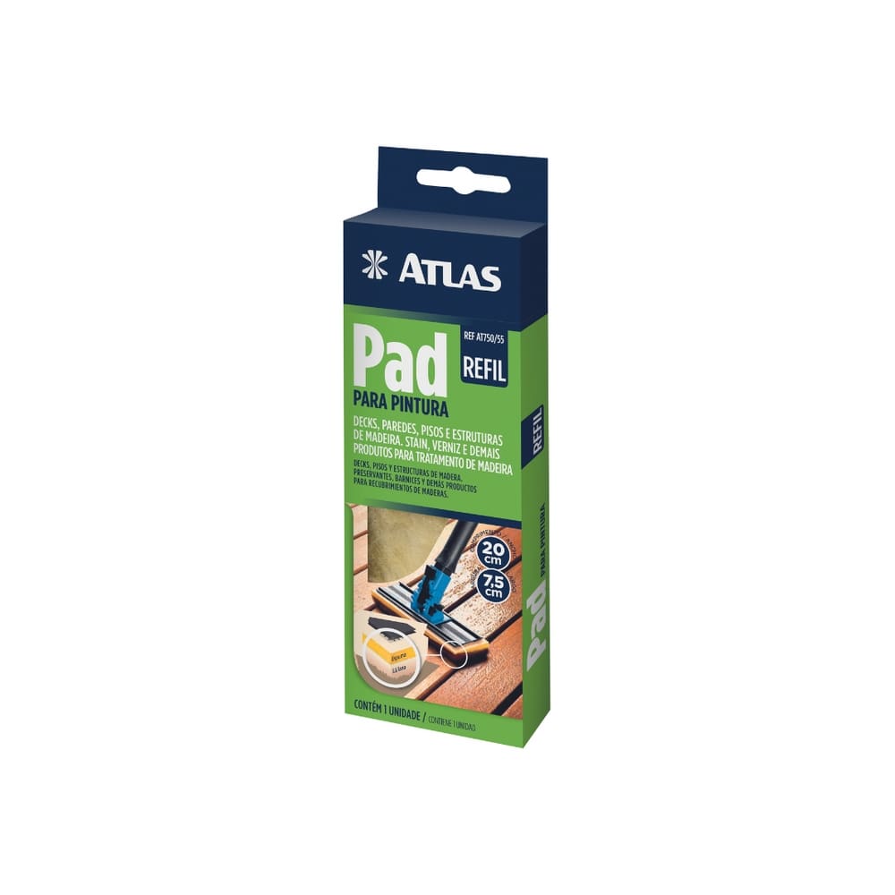Refil Pad Para  Deck 200mm At750/55 | Atlas