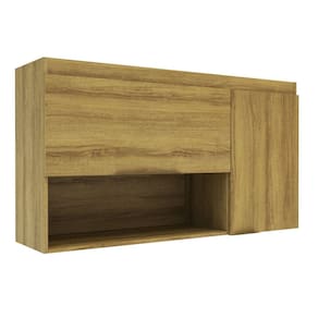 Armário Aéreo 120cm com 2 Portas e 1 Nicho 2305 Mel