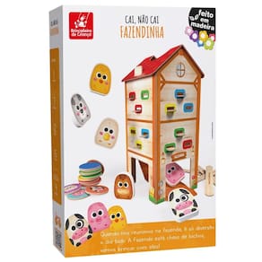 Cai, não cai - fazendinha brinquedo infantil educativo