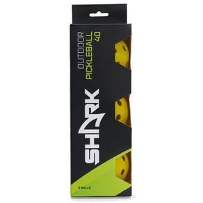 Bola de Pickleball Shark 40 Furos - Pack com 03 un.