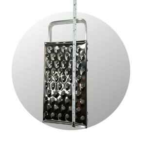 Ralador Pequeno De Queijo Escama Grossa Retangular Inox