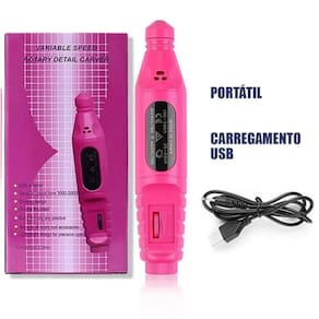 Lixadeira lixa unha gel elétrica manicure pedicure portátil