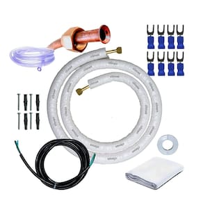 Kit Instalação Completo Para Ar Condicionado De 12000 a 18000 Btus Tubulação 1/4 x 1/2 2 Metros