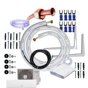 Kit Completo Para Instalação Ar Condicionado Hitachi AirHome 600 9000 a 12000 Btus 3 Metros Com Suporte 450mm