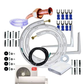 Kit Completo Para Instalação De Ar Condicionado TCL Elite Series A2 9000 a 18000 Btus 1/4 3/8 3 Metros  Com Suporte 450