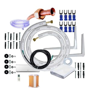 Kit Completo Instalação Para Ar Condicionado Gree G-top Auto Inverter 9000 a 12000 Btus 1/4 3/8 5 Metros Com Suporte 450