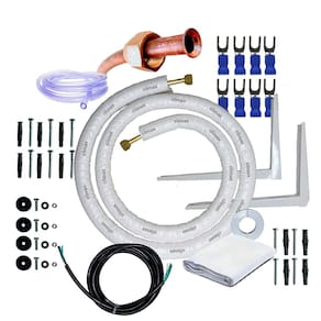 Kit Completo Para Instalação De Ar Condicionado12.000 a 18.000 1/4 x 1/2 De 9 Metros Com Suporte Reforçado De 450mm