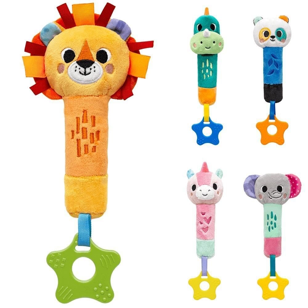 Buzininha com mordedor buba zoo pelúcia bebê bichinhos