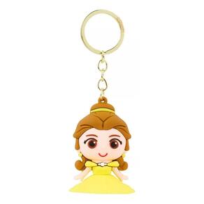 Chaveiro Princesa Bela Silicone 6cm - Disney