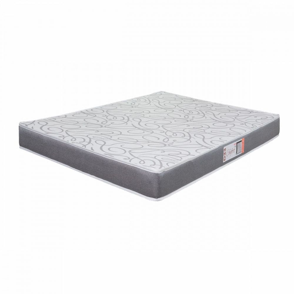 Colchão Casal Espuma D33 Pro Confort 138x188x12cm Cinza Hellen