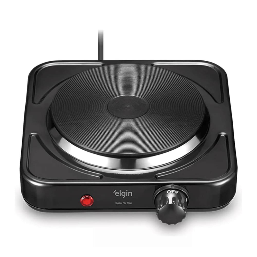 Fogao Cooktop Eletrico Portatil ELGIN FOG20 1 Boca 1000W - 110V
