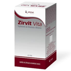 Suplemento De Vitaminas E Minerais Zirvit Vita - 30 Capsulas