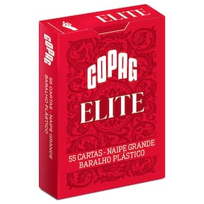 Baralho Plástico Elite Vermelho Naipe Grande | COPAG