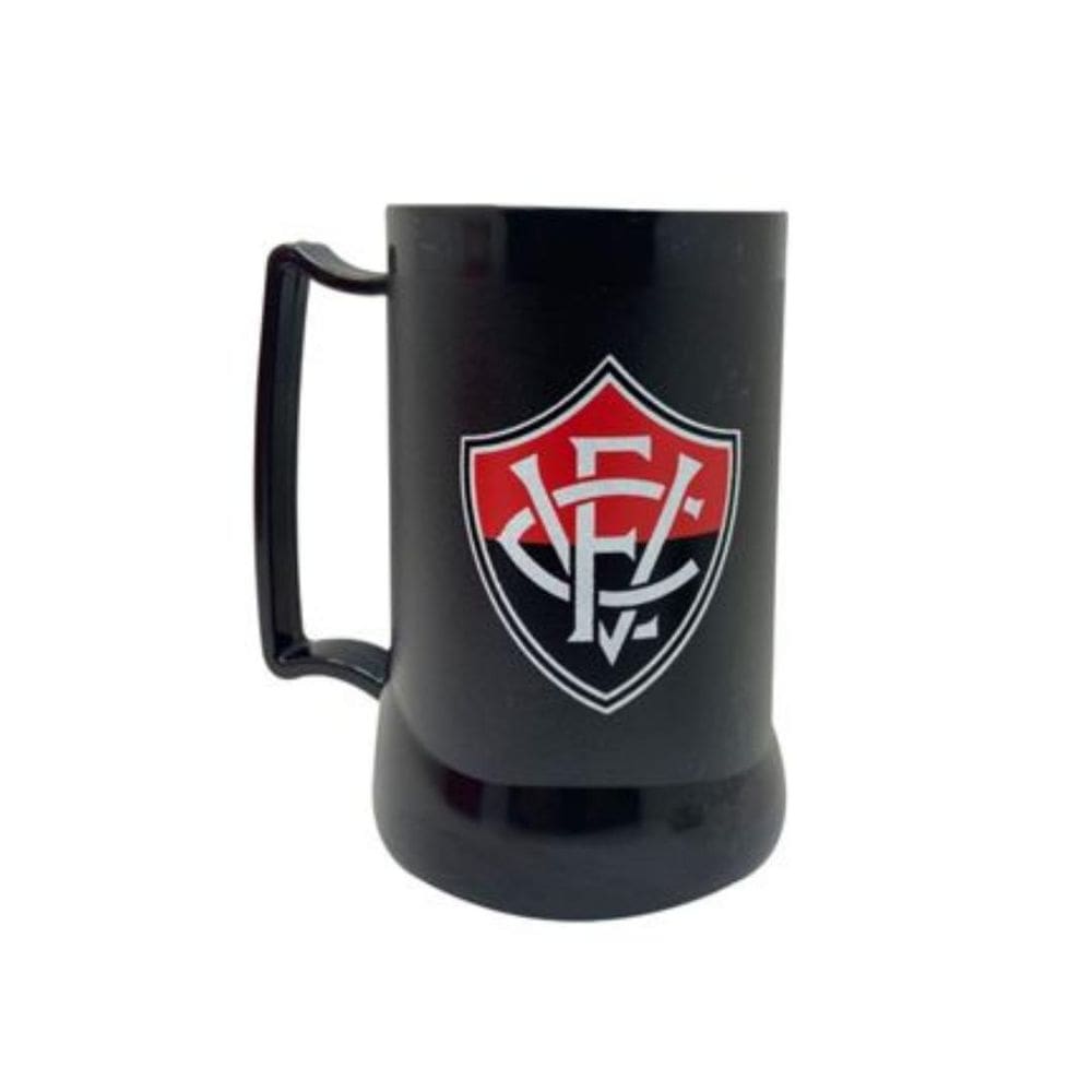 Caneca De Gel Preta Vitória Leão 400Ml