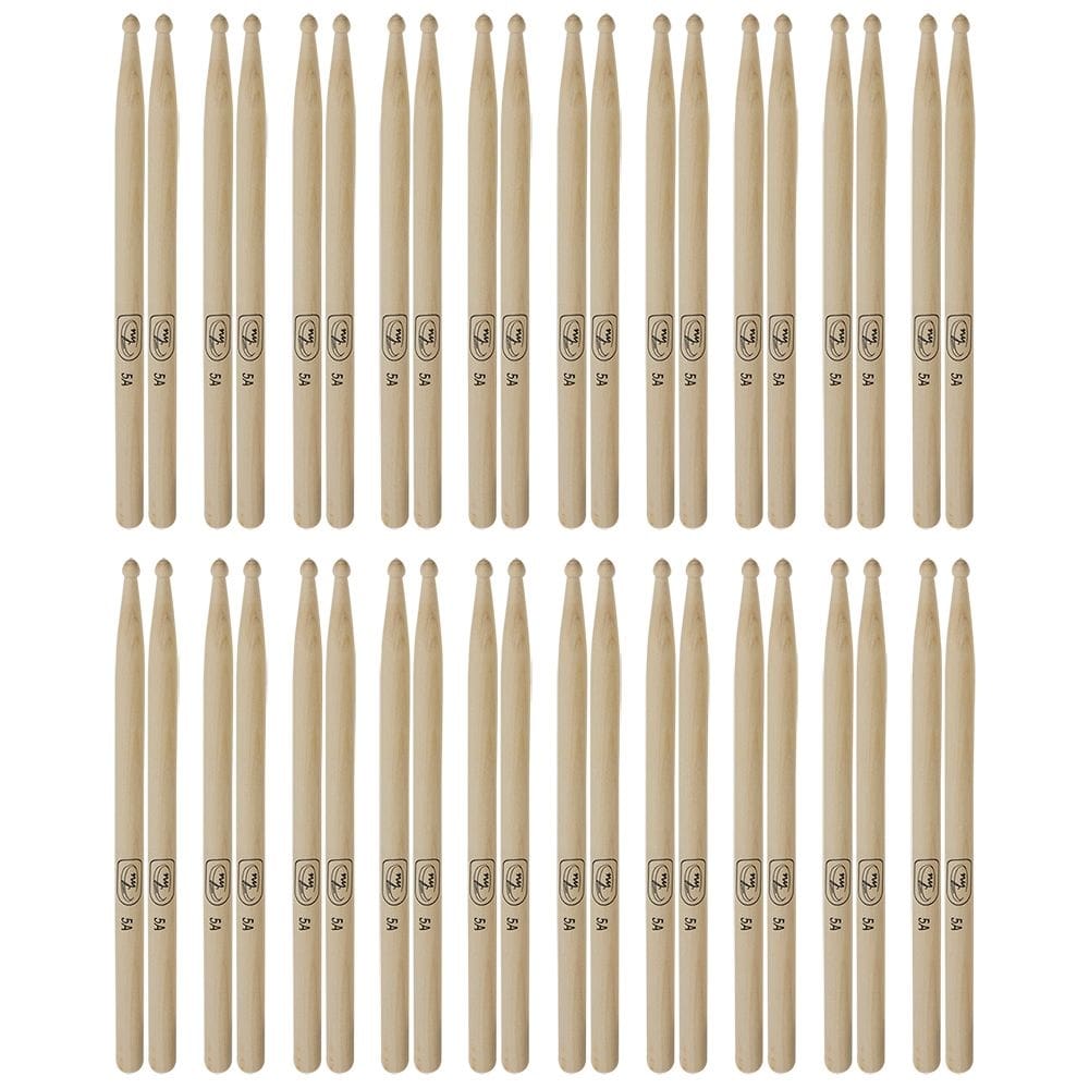 Kit com 25 Pares de Baquetas para Bateria Maple 5A New York