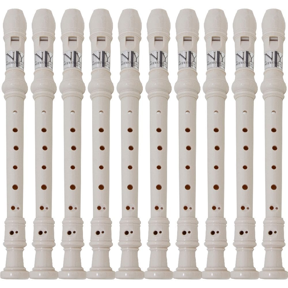 Kit 100 Flautas Doce Barroca FL 20B New York