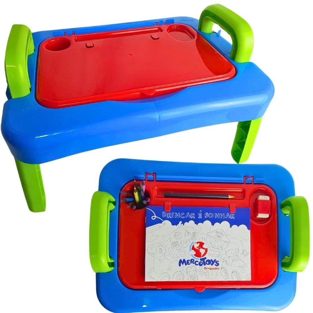 Mesa Desenho Portátil Colorida  - Mercotoys