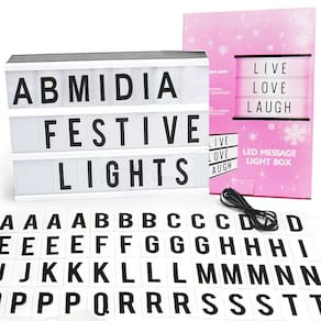 Luminaria Letreiro Led Quadro Painel 90 Letras Numeros