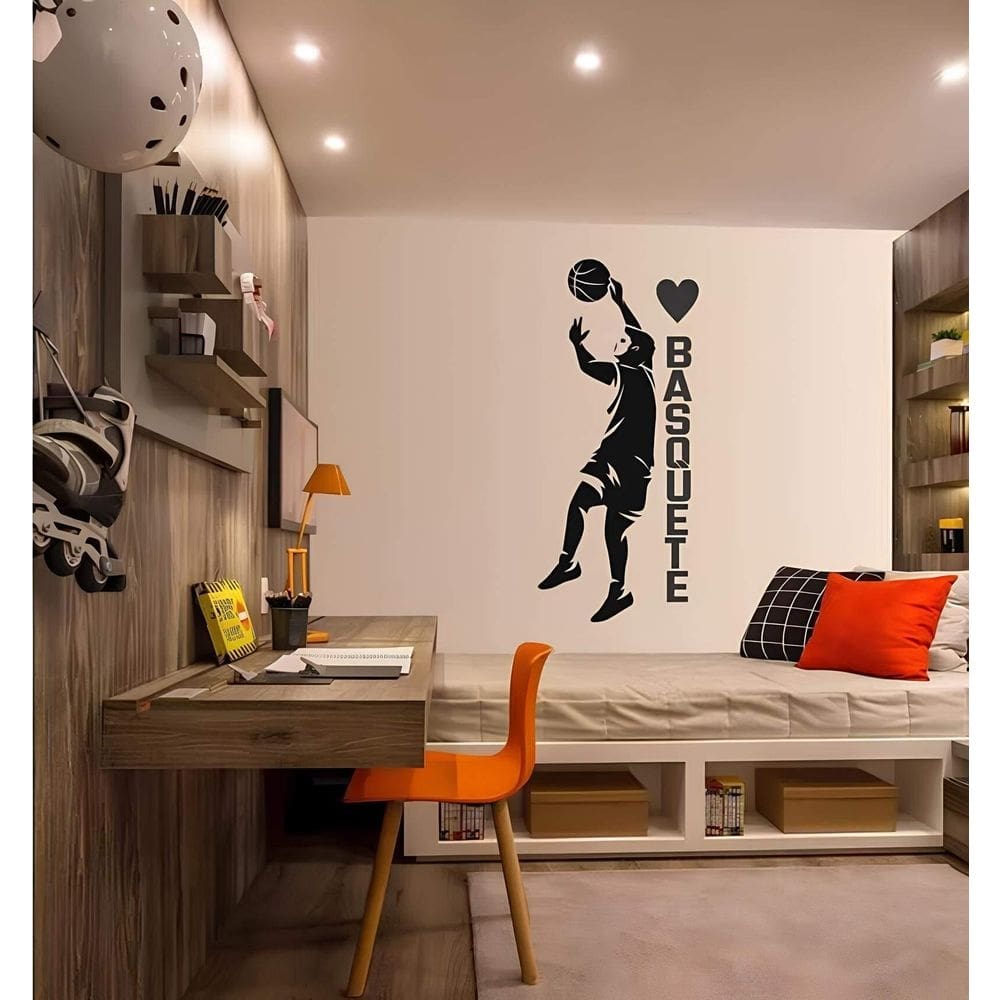 Adesivo De Parede Basquete