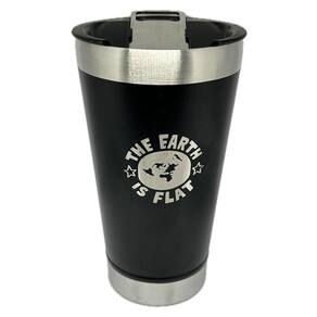 Copo Térmico Terra Plana The Earth Is Flat 500Ml + Tampa +