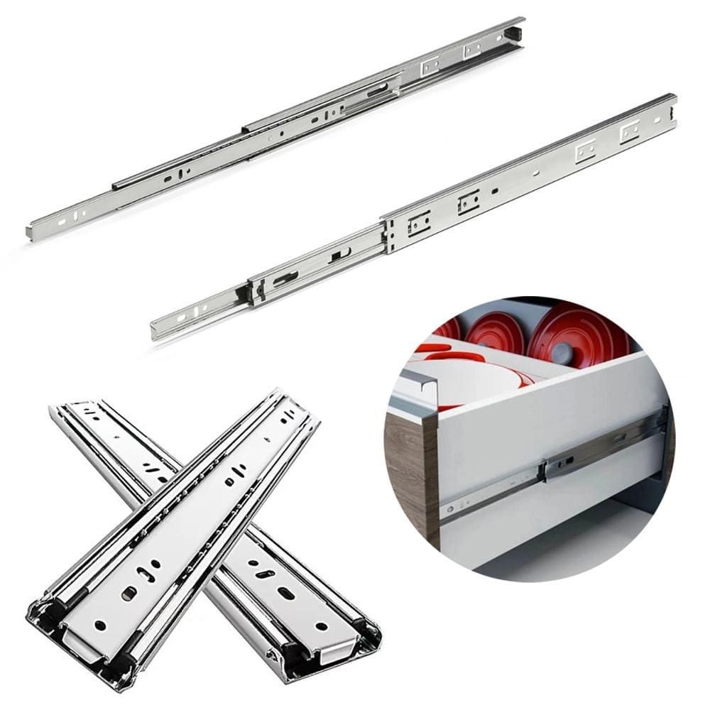 Corrediça Telescópica Light MetalNox 300mm 2 Pares