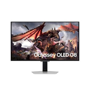 Monitor Gamer Samsung Odyssey OLED G8 32” UHD, Tela Flat, Painel Oled, 240Hz, 0.03ms, HDR10+, HAS, HDMI, HDCP,  Auto Source Switch+
