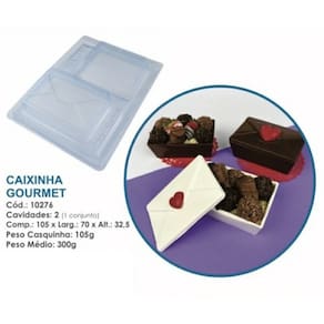 Kit 10 Formas Silicone 3 Partes Caixinha Gourmet Bwb 10276
