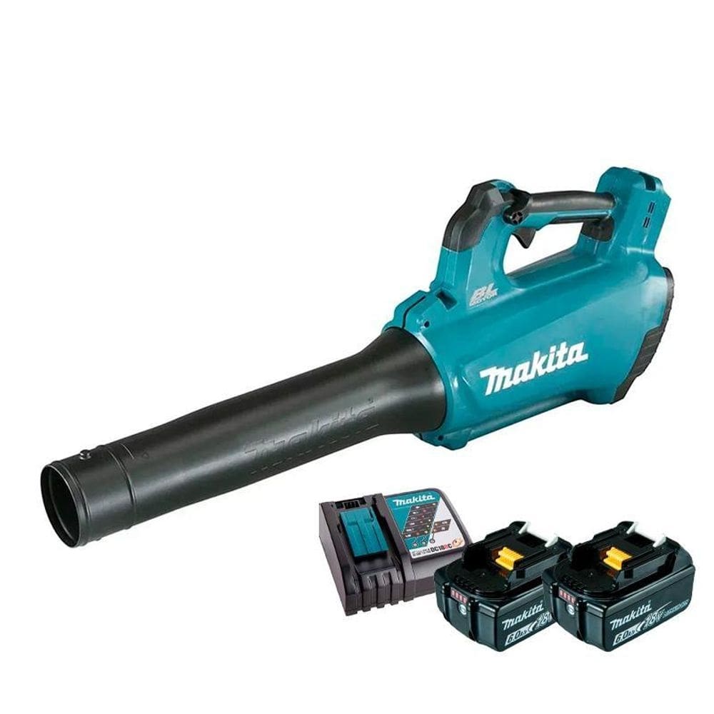Soprador de folhas a bateria 18v makita dub184z + 2 bateria 18v 6a bl1860b + carregador dc18rc bivolt