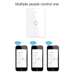Interruptor de luz inteligente wifi 110v - 220v google alexa
