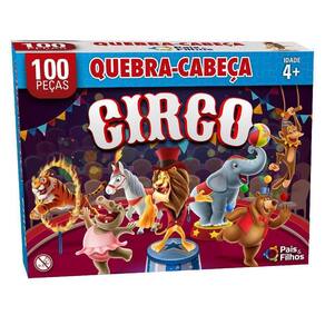 Quebra cabeça 100 peças o circo premium 2873 pais e filhos