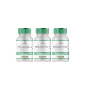 Kit colágeno tipo ii 40mg 3 frascos 30 doses