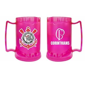 Caneca De Gel Corinthians Rosa Timão