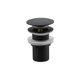 Válvula ralo click rainha 1.1/4 para lavatório preto