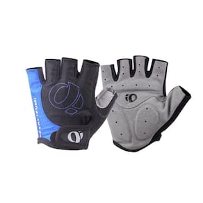 Luva para ciclista bike bicicleta com gel azul gg
