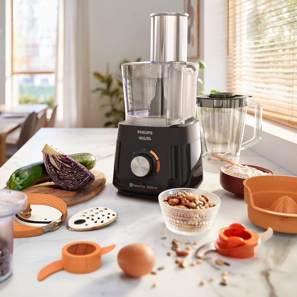 Multiprocessador PowerChop 1000 Philips Walita Preto | Casas Bahia