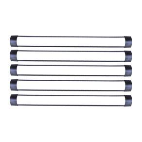 Luminária Elegance Fit Led Avant 3000K Preta 36W 5 Unidades