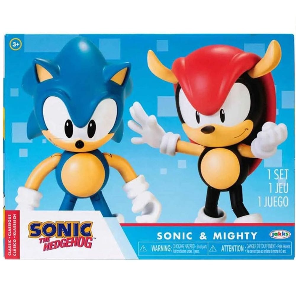 Conjunto 2 Bonecos Sonic e MIGHTY com Acessorios Sonic