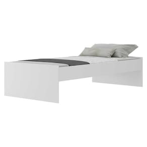 Cama De Solteiro C/ Colchão Dublin Multimóveis Mp4039 Branca