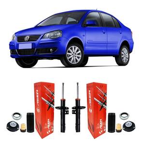 Amortecedor kit suspensão dianteira polo sedan 2005 2006 07