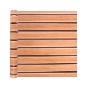 Papel adesivo madeira ripada peroba rosa 10m efeito 3d