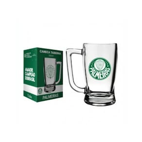 Caneca Vidro Cerveja Chopp Taberna Palmeiras Time do Coração Oficial 340 ml