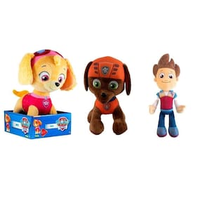 Kit 3 bonecos pelucias grande antialérgica desenho cachorro