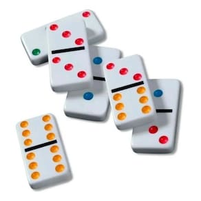 Jogo De Domino Mexicano Double 6 - Estojo Em Lata Decorado